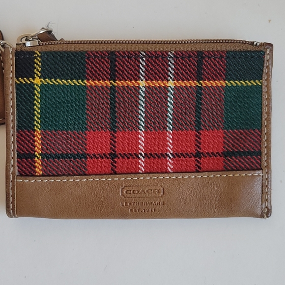 Coach Vintage Tartan Plaid 100% Wool Purse - Picture 11 of 12